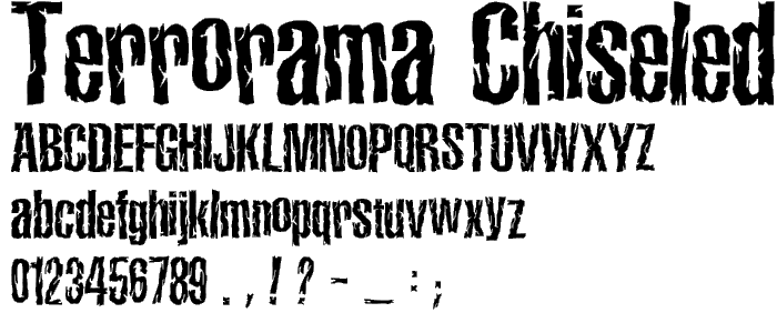 Terrorama Chiseled font